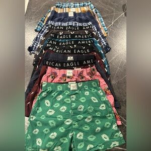 American Eagle Lot of 12 pair of boxers XS 26-28